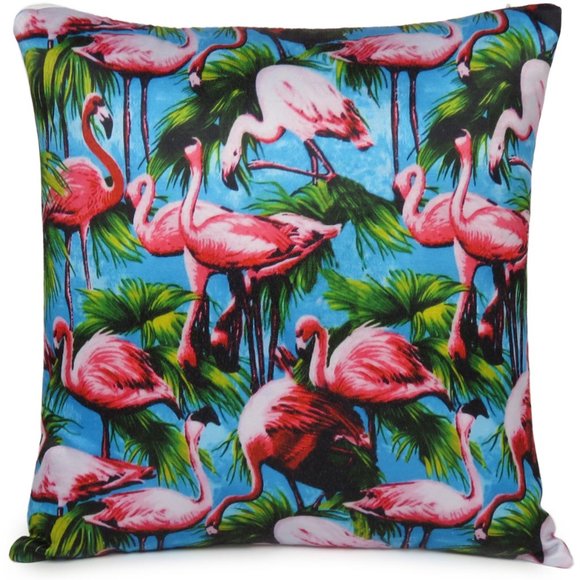 Home Decorative Comfortable Flamingo Digital Print Cushion Pillow Cover Case - Picture 1 of 4
